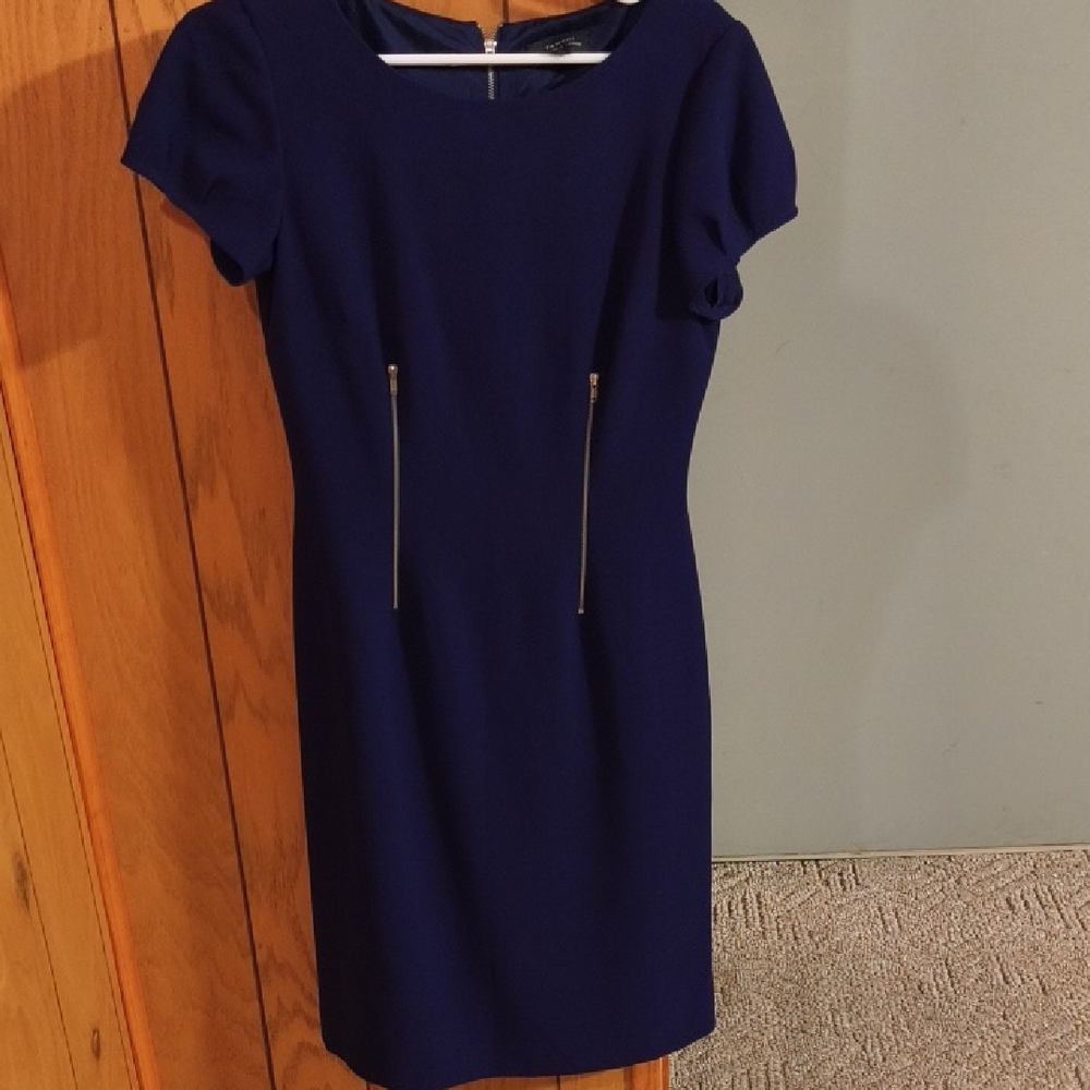 Tahari Elegant Dark Purple Dress